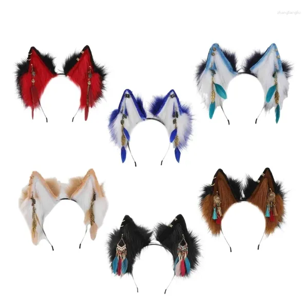 Pinzas para el pelo, diadema con orejas, diadema de Anime para adolescentes y niñas, accesorios para la cabeza de disfraz de Halloween