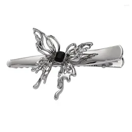 Pinces à cheveux Eetit Tempérament Résine noire en alliage de zinc Papillon Clip Déclaration Charme Mode Coiffure Bijoux Accessoires pour femmes 2024