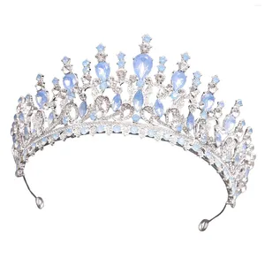 Haarclips Elegant bruids bruidskroon prinses feest prop luxueus ornament voor bruidsmeisje hoofddecoratie