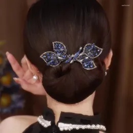 Haarspeldjes Elegante Calla Lotus Opgestoken Accessoires Voor Vrouwen Mode Luxe Zirkoon Bloem Haarspeld Luie Man Tie Up Stok Moeder Hoofddeksels
