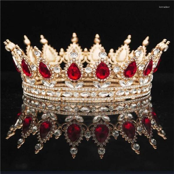 Pinzas para el cabello Europa y América Comprar corona de novia Tocados de diamantes de imitación Boda