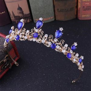 Pinces à cheveux européennes simples, couronne de mariée en alliage en forme de goutte, strass décorés, accessoires pour robe de mariée, 5 couleurs