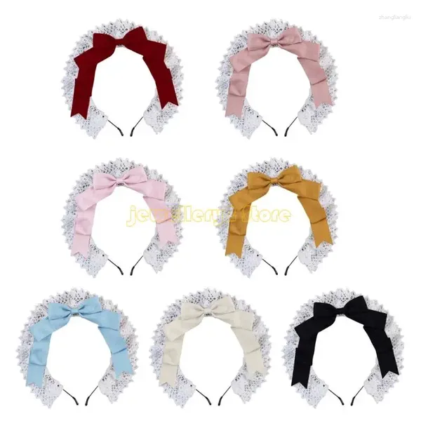 Clips de cheveux Oey Catching Bows Bandbands Hairband Accessoires Soft pour diverses coiffures C9GF