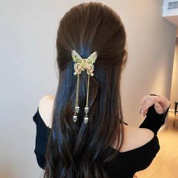 Clips de cheveux Fashion Butterfly Pift-Hairpin Accessoires pour femmes Luxury Luxury Transparent Claw Cliw Girl's Headswear Bielry Gift