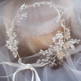 Haarspeldjes Fashion Leaf Bridal Vine Crystal Sieraden Accessoires Voor Vrouwen Party Prom Wedding Tiara Hoofdband
