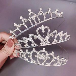 Pinces à cheveux mode Mini couronne princesse diadèmes bandeau enfant filles mariée bal de mariage accessoires enfants peigne bijoux