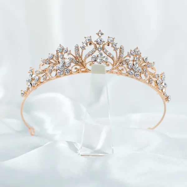 Clips de cabello Tiaras de moda Accesorios de boda de la novia para mujeres Diebre de la banda para el cabello Princesa Quen Diadem Noiva Jewelry