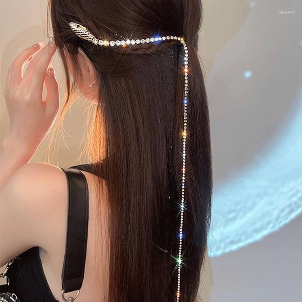 Pinzas para el cabello para mujer, accesorios trenzados con borlas y forma de serpiente, horquilla con personalidad de verano