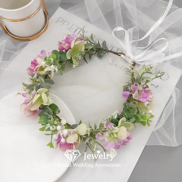 Clips de cabello floral para mujeres accesorios de boda damas de honor