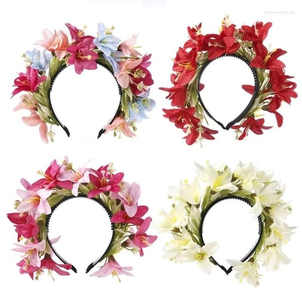 Clips de cheveux Bougettes de fleur Garlandais fleuris