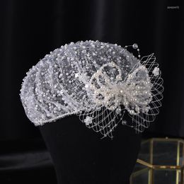 Haarspangen Französischer Zylinderhut Zubehör Mode Bankettkleid Braut Kopfbedeckung Kopfschmuck Großhandel