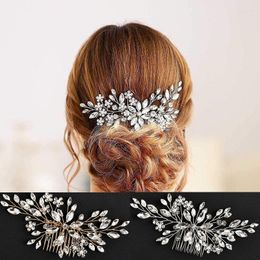 Fermagli per capelli Pettine con strass completo Fascia per capelli Accessori da sposa Gioielli per capelli in cristallo