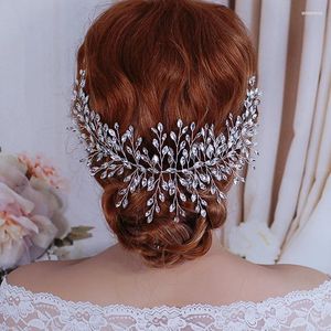 Pinces à cheveux pleine coiffure en cristal brillant belle dame mariage corde vignes bandeau accessoires de mariée ornement élégant pour les femmes