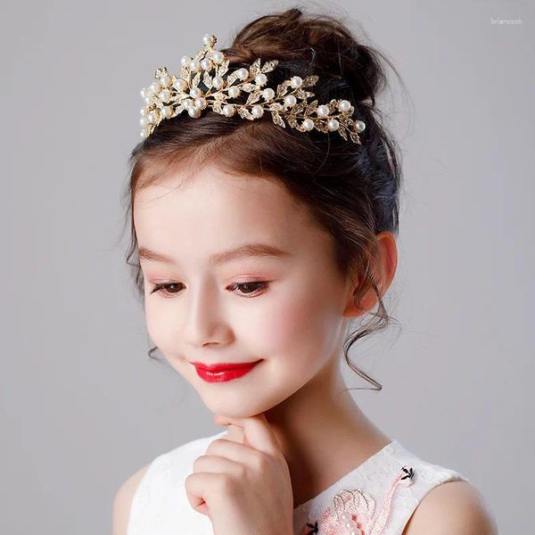 Pinces à cheveux couronne pour filles, coiffure princesse pour enfants, accessoires d'anniversaire pour filles, spectacle sur scène, défilé Po Studio photographie