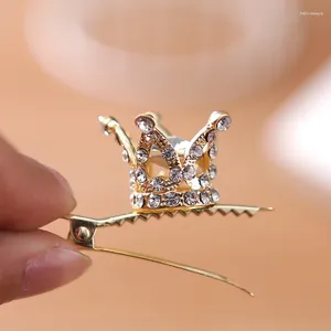 Haarspeldjes Meisjes Kinderen Schattig Kristal Prinses Feestkroon Tiara Pin Verzilverd Damesaccessoires