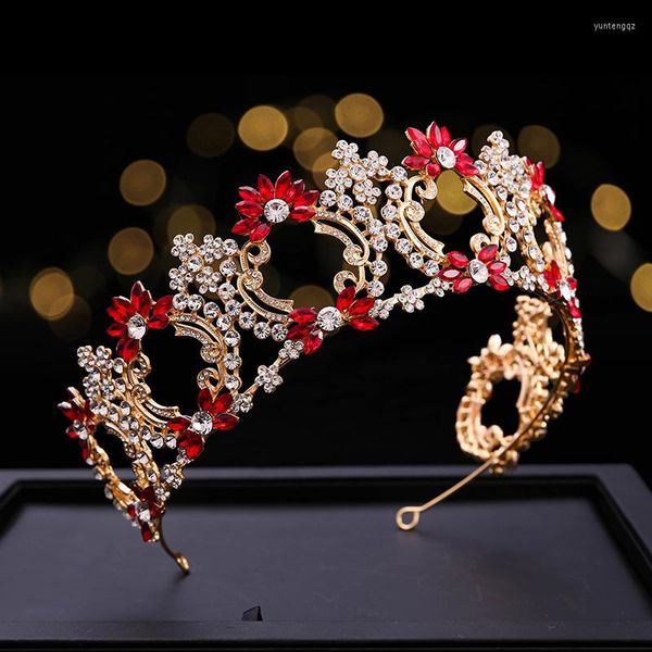 Pinces à cheveux magnifique cristal couronne de mariée coiffure princesse strass fleur perles diadème mariée diadème bal de mariage bijoux concours