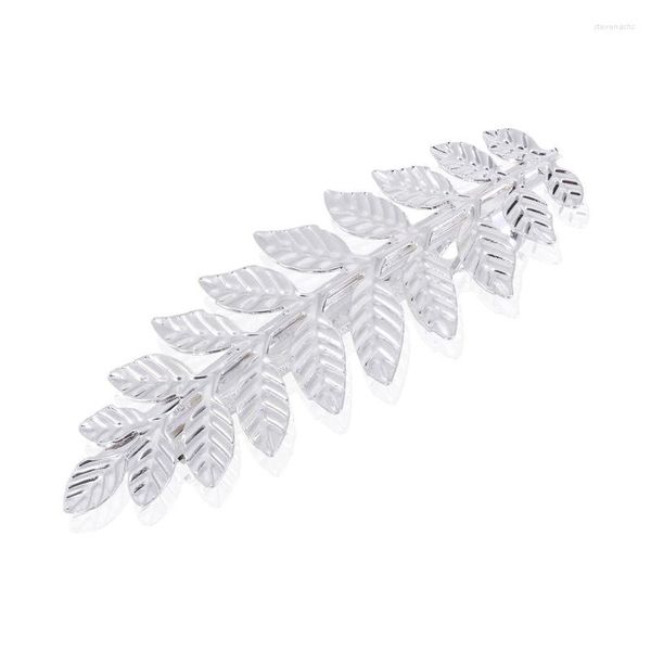 Pinces à cheveux déesse romaine grecque feuille d'olivier branche Barrettes pince casque mariée mariage fille or argent couleur accessoires