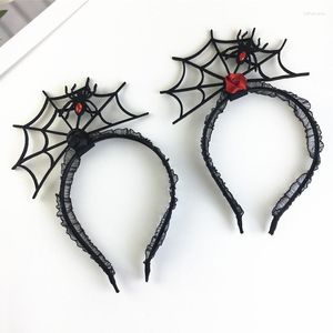 Haarspeldjes Halloween Bandjes Ketting Set Spinnenweb Hoofdband Feest Festival Sfeer Rekwisieten Kaart Netroots Po Accessoires