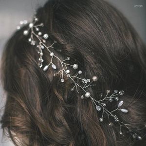 Pinces à cheveux tissées à la main, peignes de mariage en perles et strass pour femmes, accessoires ornements, bijoux pour robe de mariée, couvre-chef