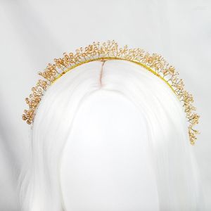 Pinces à cheveux perles de cristal faites à la main diadèmes fée bandeau bijoux de mariage Pixie