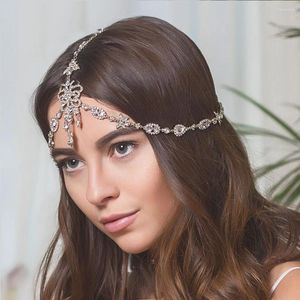 Haarspeldjes Hoofdbanden Voor Vrouwen Luxe Zirkoon Hoofdband Trouwjurk Accessoires Mode Waterdruppel Bruid Voorhoofd Strass