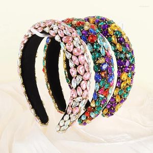 Clips de cheveux Couleurs haut de gamme Righine Perle Hairband Femme's Sponge non glippin Hair Retro Light Luxury Banquet Party Party