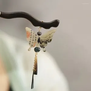 Haarspeldjes Paardengezicht Rok Hoofddeksel Vlinder Kwastje Oude Stijl Houten Haarspeld Accessoires Hanfu Chinees