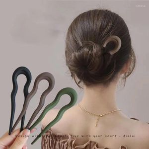 Coix de cheveux Japon bâtons Femmes Hairlip Simplicity Matte Wave Girls Hairpins Bun Maker Accessoires