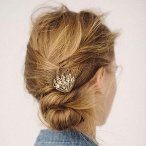 Pinces à cheveux mode japonaise perle coquille étoile de mer Transparent acrylique argent couleur feuille épingles à cheveux pour femmes fille chapeaux