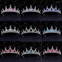 Clips de cheveux bijoux Rhinaistone couronnes bandeau Crystal Princess Crown Bridal Tiaras For Girls Accessories Party Gift