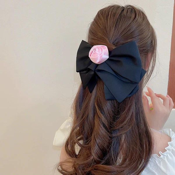 Pinces à cheveux KAITIN Bow Knot Flower Clip pour les femmes coréennes couleur unie grande mode accessoires personnalisés