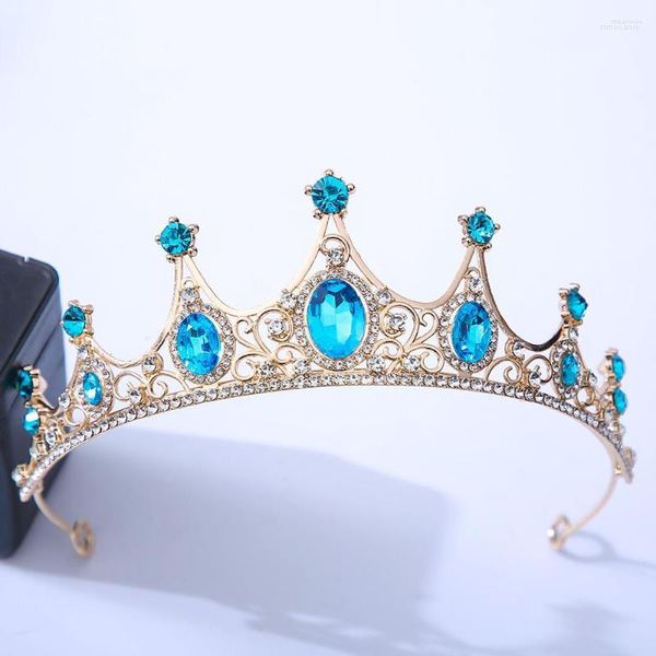 Pinzas para el cabello KMVEXO, pequeñas y exquisitas tiaras de cristal para niños, coronas para boda, novia, fiesta, diademas, diamantes de imitación, adornos para la cabeza, accesorios de moda