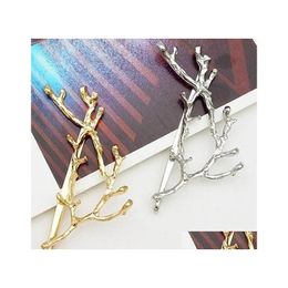 Barrettes à cheveux Legant Branche d'arbre en métal Épingles à cheveux pour femmes Barrettes Femme Chapeaux Alliage Accessoires Clip Drop Livraison Produits Soins S DH67X