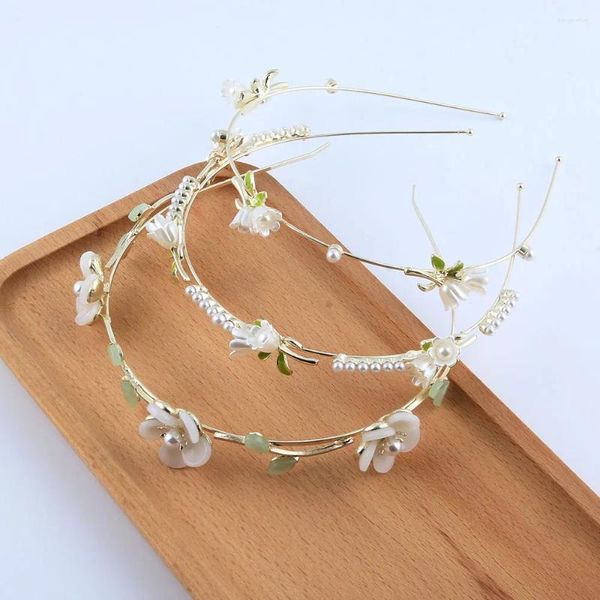 Pinzas para el cabello Pequeñas hojas vintage Flor de metal Hoja simple Diadema Tiara Accesorios para mujeres Boda Mujeres Niñas 339