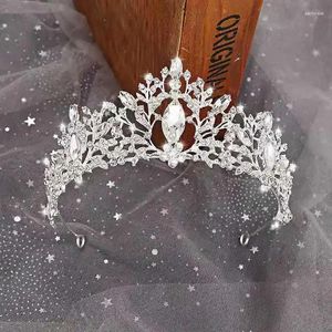 Clips de cheveux Luxury Bridal Crown Fashion Crystal Alloy Diamonds Big Birthday Stage Party Robe Robe Accessoires