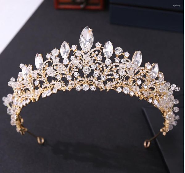 Pinces à cheveux de luxe couronnes de mariée diadèmes accessoires de mariage cristal baroque femmes fête diadème mariées bijoux coiffes
