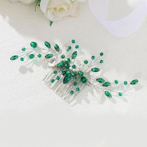 Haarspeldjes Luxe Kristallen Kam Haarspeld Voor Vrouwen Bruid Bloem Clip Pin Hoofddeksel Bruids Bruiloft Accessoires Sieraden