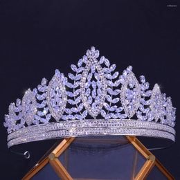 Pinces à cheveux diadèmes de mariage de luxe pour mariée, couronnes de mariée en zircone cubique, bandeaux diadème, accessoires bijoux de fête de bal pour femmes