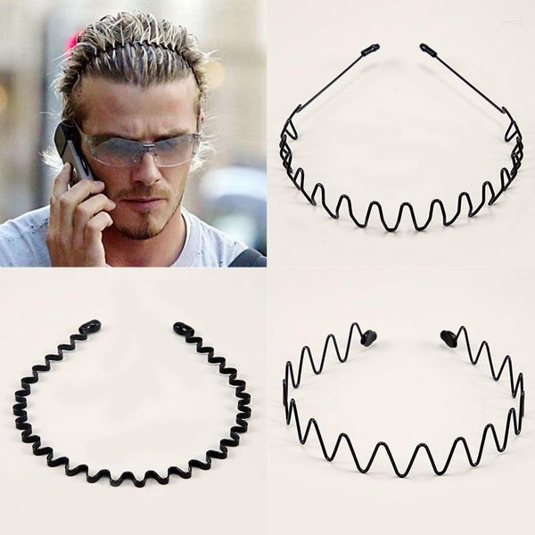 Pinces à cheveux pour hommes et femmes, bandeau de sport Invisible, tendance, shampoing pour le visage, trou ondulé, faisceau arrière, presse arrière