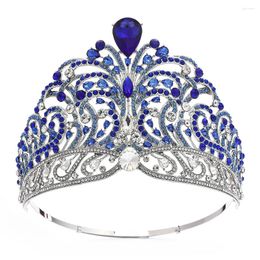 Haarclips Miss Universe Force For Good Crown Shining Rhinestone Tiara Volledige cirkel Grote verstelbare bruidsbruiloft Grote kronen