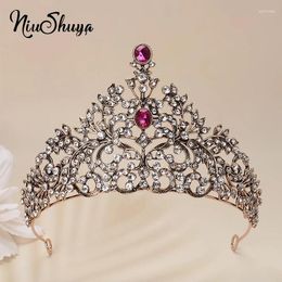 Haarclips Niushuya Koreaanse Super Fairy Princess High-End Crown Bride Wedding Banquet Performance Tiaras Hairband Accessoires