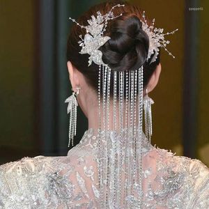Pinces à cheveux Original mariée cristal bijoux cerceau gland bande femmes portent des accessoires de mariage Style