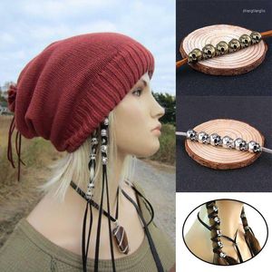 Haarclips ornament Gotische punk retro touw 3D Skull Metal Styling Diy Accessoires Hoofdtooi Horror Wrap Extensions