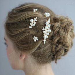 Haarspangen Perlenkamm Zubehör für Frauen Hochzeit Clip Blume Braut Kopfschmuck