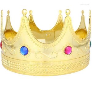 Haarspeldjes Plastic Spons Gouden Keizerlijke Koning Kroon Sieraden Verjaardag Binnen
