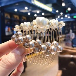 Haarclips Princess Comb Girl Party Bridal Accessories Hoofdtooi Kroon Crystal Pearl Wedding