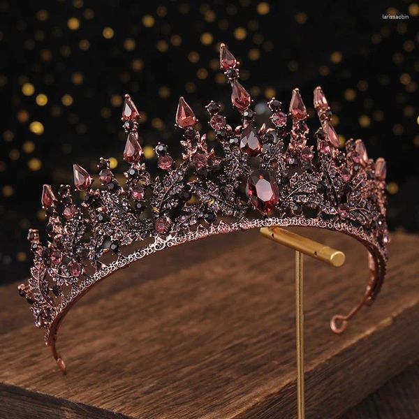 Pinzas para el pelo, corona de princesa, tocado para vestido de novia, adorno antideslizante con diamantes de imitación completos para accesorios para favores de fiesta