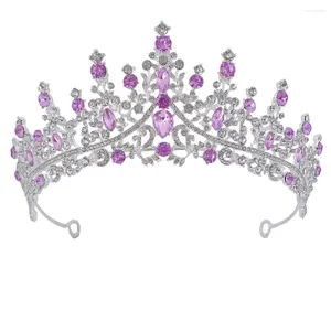 Pinces à cheveux couronnes de princesse, accessoire de fête, rétention de couleur, or, argent, violet, pour la saint-valentin, cadeau de noël
