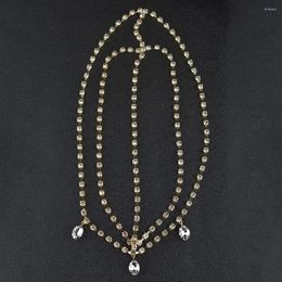 Pinces à cheveux en strass, ornement de tête, chaîne, bijoux pour femmes, accessoire de mariage, Po, bal de promo, accessoire frontal