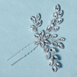 Hair Clips Rhinestone Crystal Bridal Wedding Accessories Women Sticks Bruid Pins Party Headpiece